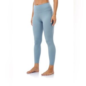 Colorfulkoala Buttery Soft Ice Blue High Rise Full Length Leggings Size Small